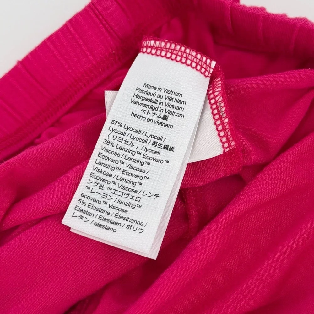 J.Crew Girls Pink Pajama Shorts White Piping Lyocell Blend Loungewear Size S